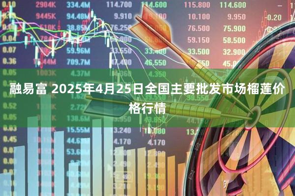 融易富 2025年4月25日全国主要批发市场榴莲价格行情